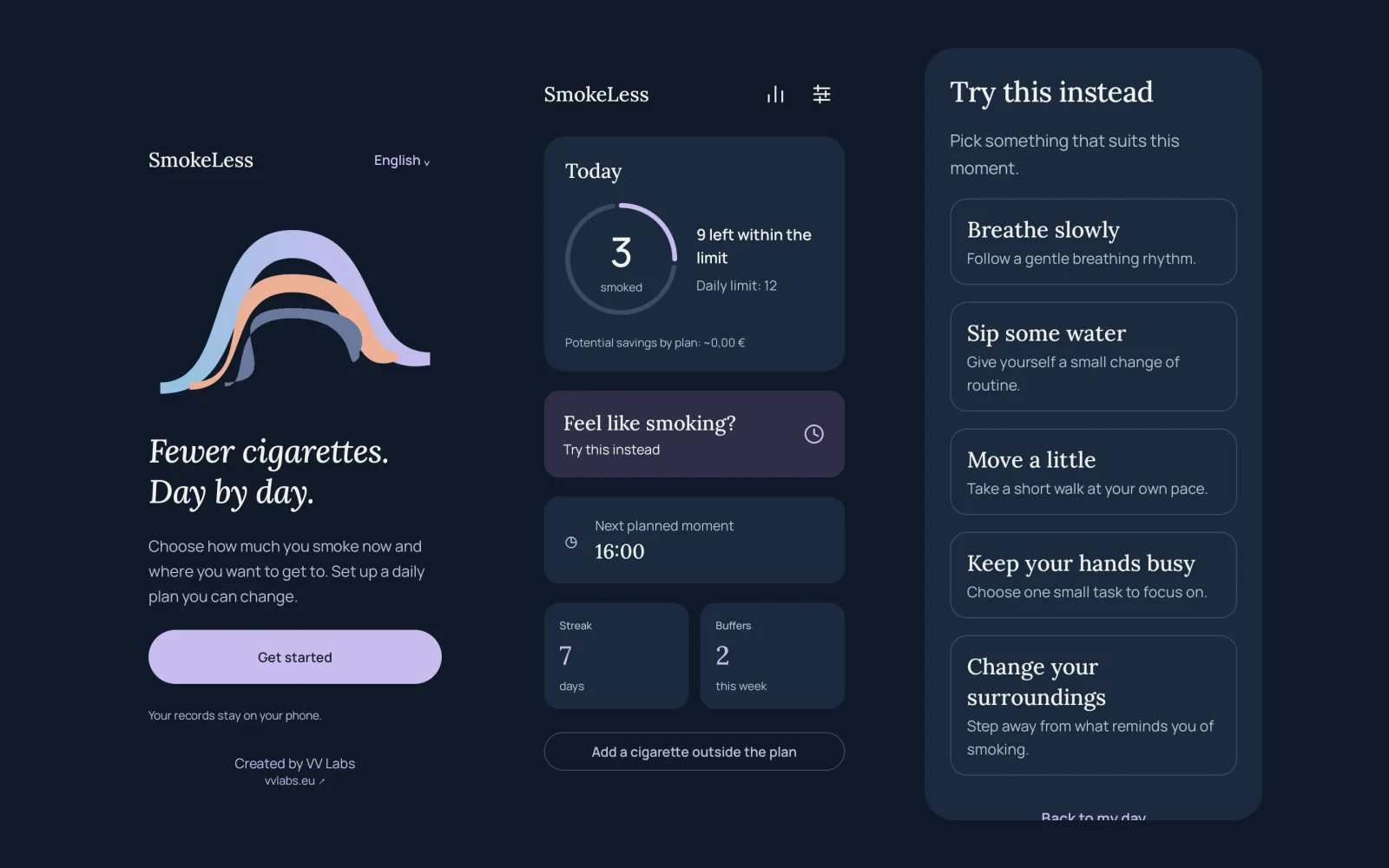 SmokeLess — Website preview